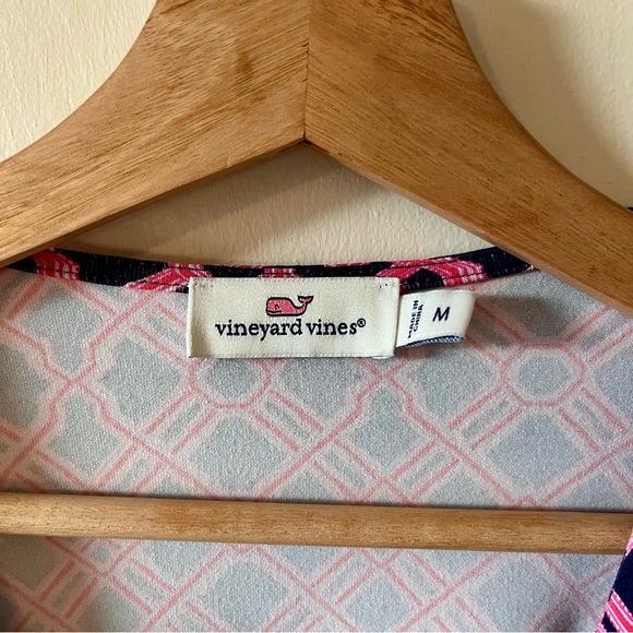 Vineyard Vines Long Sleeve V-Neck Wrap Dress, Size M - Picture 4 of 14